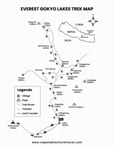 everest-gokyo-lakes-trek-map